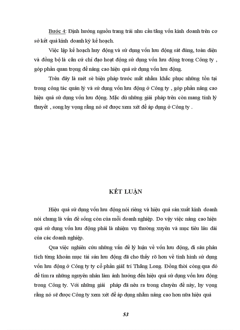 image for page Một số biện pháp nhằm nâng cao hiệu quả sử dụng vốn lưu động ở Công ty Cổ phần giải trí Thăng Long
