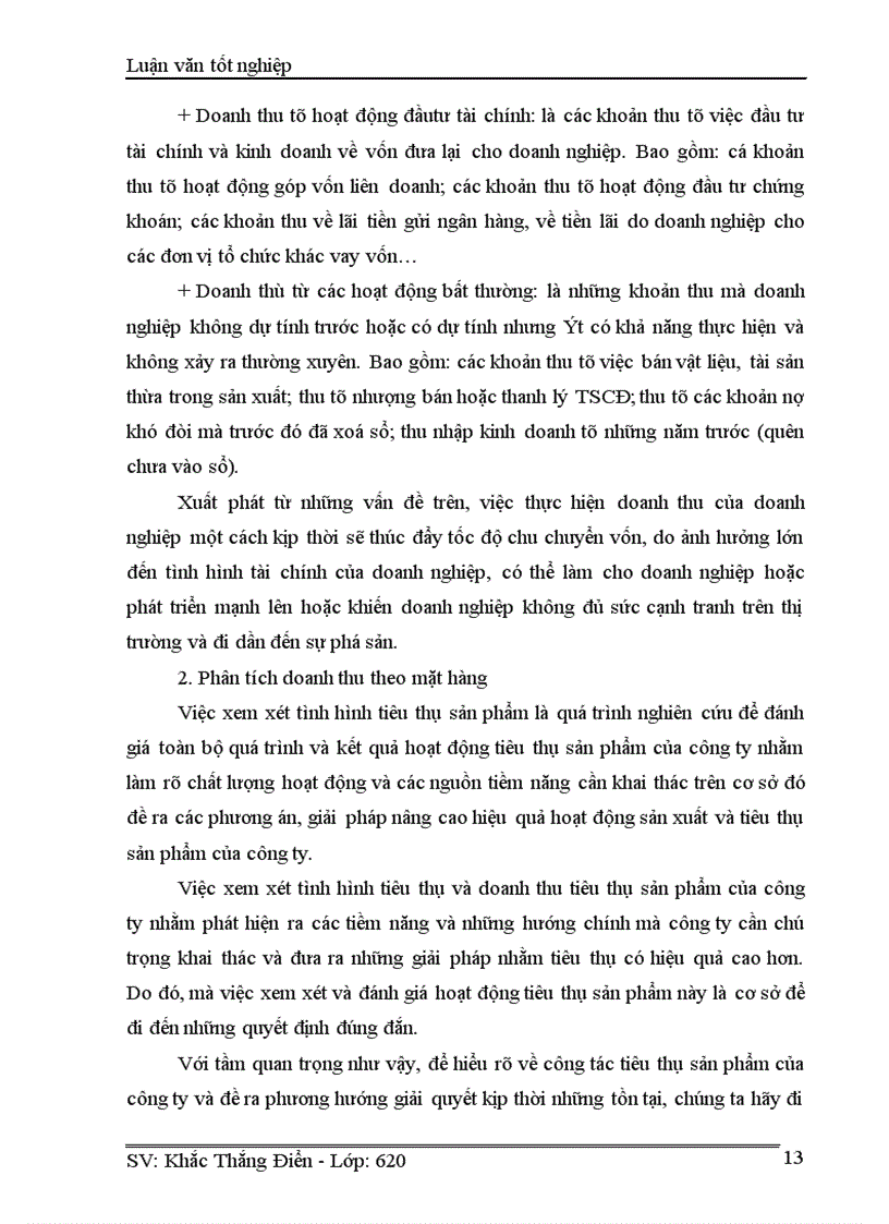 image for page Phân tích doanh thu tiêu thụ của Công ty cổ phần điện tử chuyên dụng Hanel 1