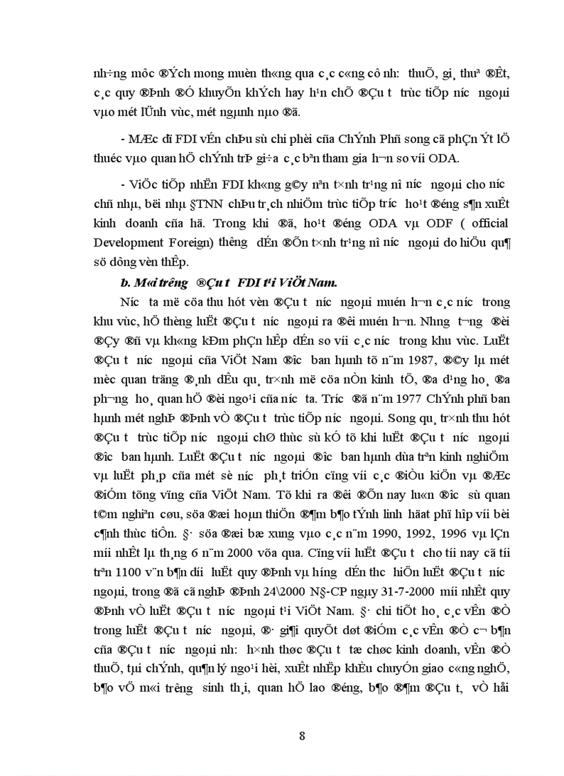 image for page Phương hướng và giải pháp chủ yếu đẩy mạnh thu hút vốn đầu tư trực tiếp nước ngoài theo vùng kinh tế ở Việt Nam 1