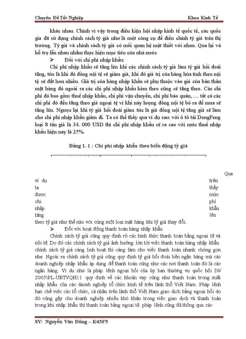 image for page hưởng của chính sách tỷ giá hối đoái đến hoạt động nhập khẩu ô tô tải nhẹ từ thị trường Trung Quốc lấy ví dụ minh họa tại chi nhánh công ty cổ phần thiết bị phụ tùng Đà Nẵng tại Hà Nội