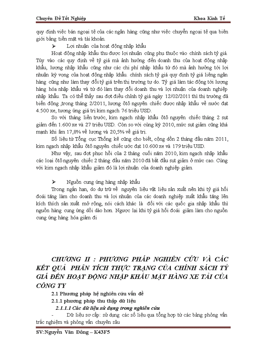 image for page hưởng của chính sách tỷ giá hối đoái đến hoạt động nhập khẩu ô tô tải nhẹ từ thị trường Trung Quốc lấy ví dụ minh họa tại chi nhánh công ty cổ phần thiết bị phụ tùng Đà Nẵng tại Hà Nội
