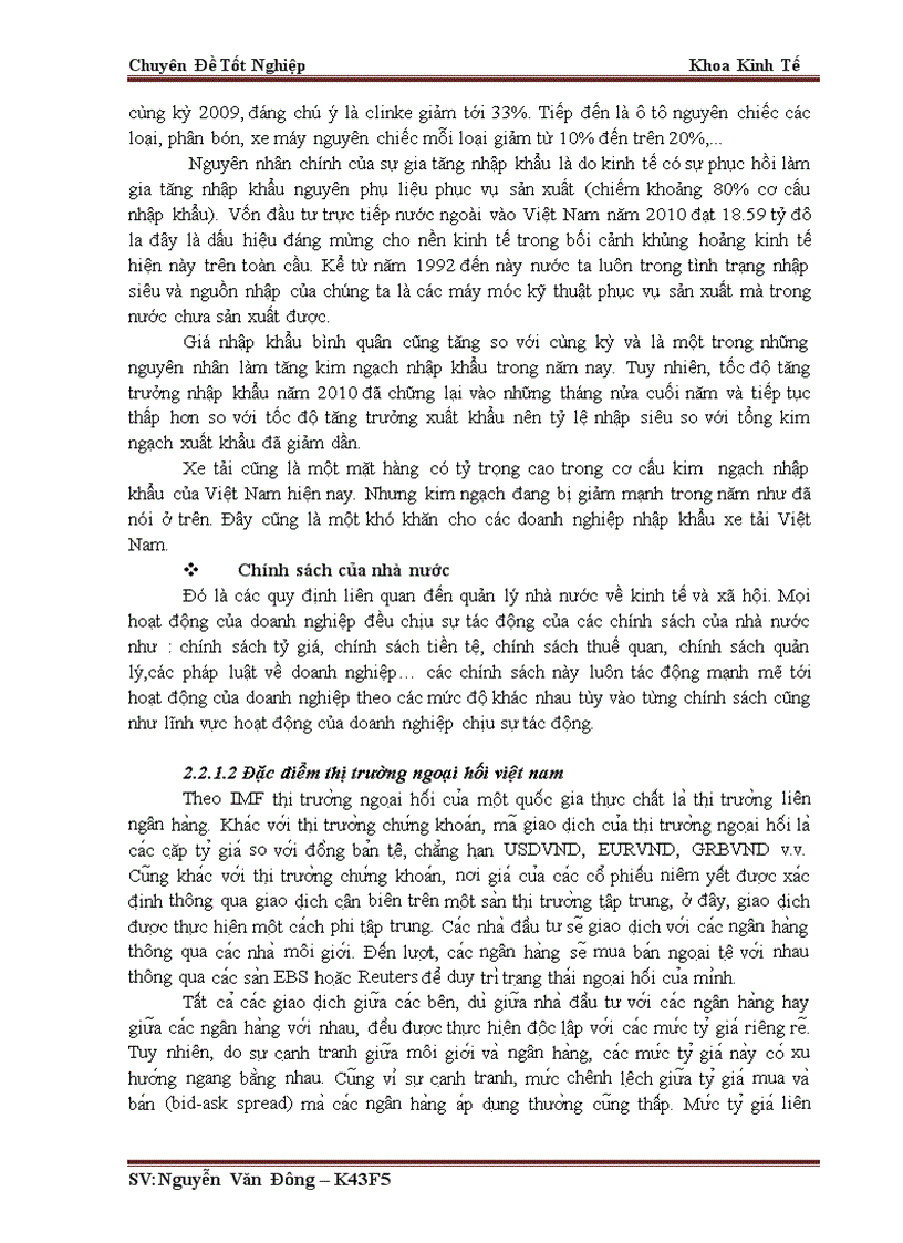 image for page hưởng của chính sách tỷ giá hối đoái đến hoạt động nhập khẩu ô tô tải nhẹ từ thị trường Trung Quốc lấy ví dụ minh họa tại chi nhánh công ty cổ phần thiết bị phụ tùng Đà Nẵng tại Hà Nội