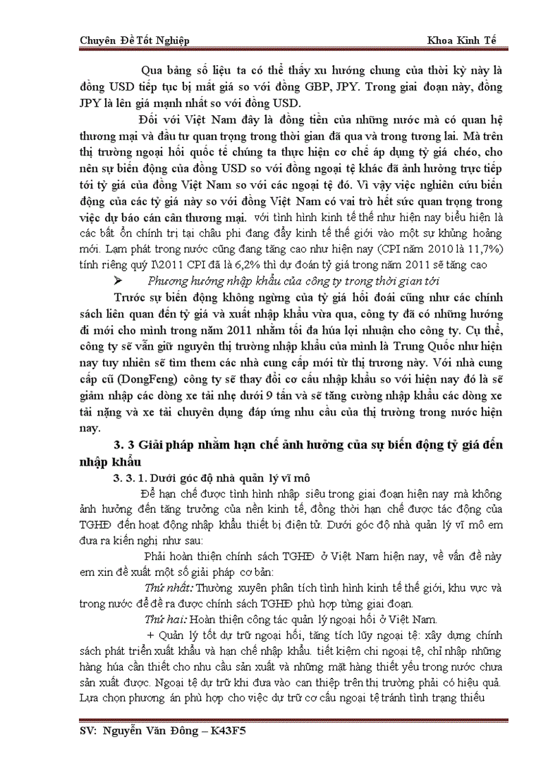 image for page hưởng của chính sách tỷ giá hối đoái đến hoạt động nhập khẩu ô tô tải nhẹ từ thị trường Trung Quốc lấy ví dụ minh họa tại chi nhánh công ty cổ phần thiết bị phụ tùng Đà Nẵng tại Hà Nội