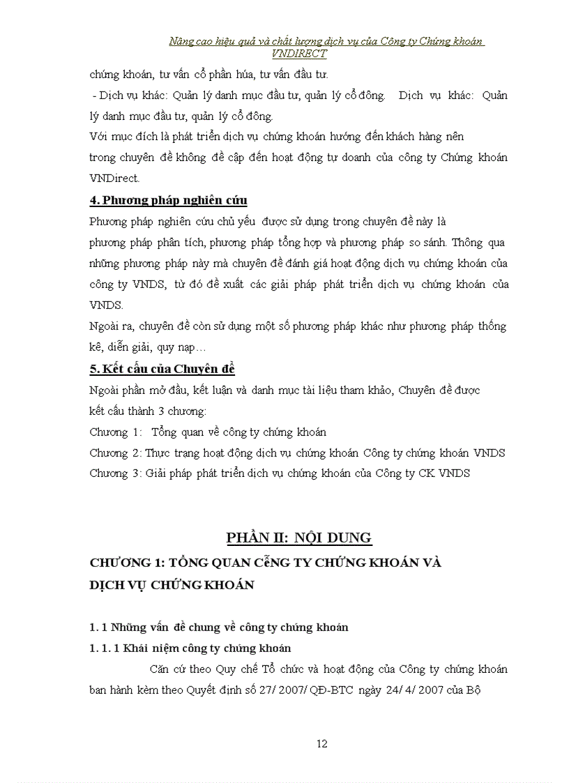 image for page Nâng cao hiệu quả và chất lượng dịch vụ của Công ty Chứng khoán VNDirect