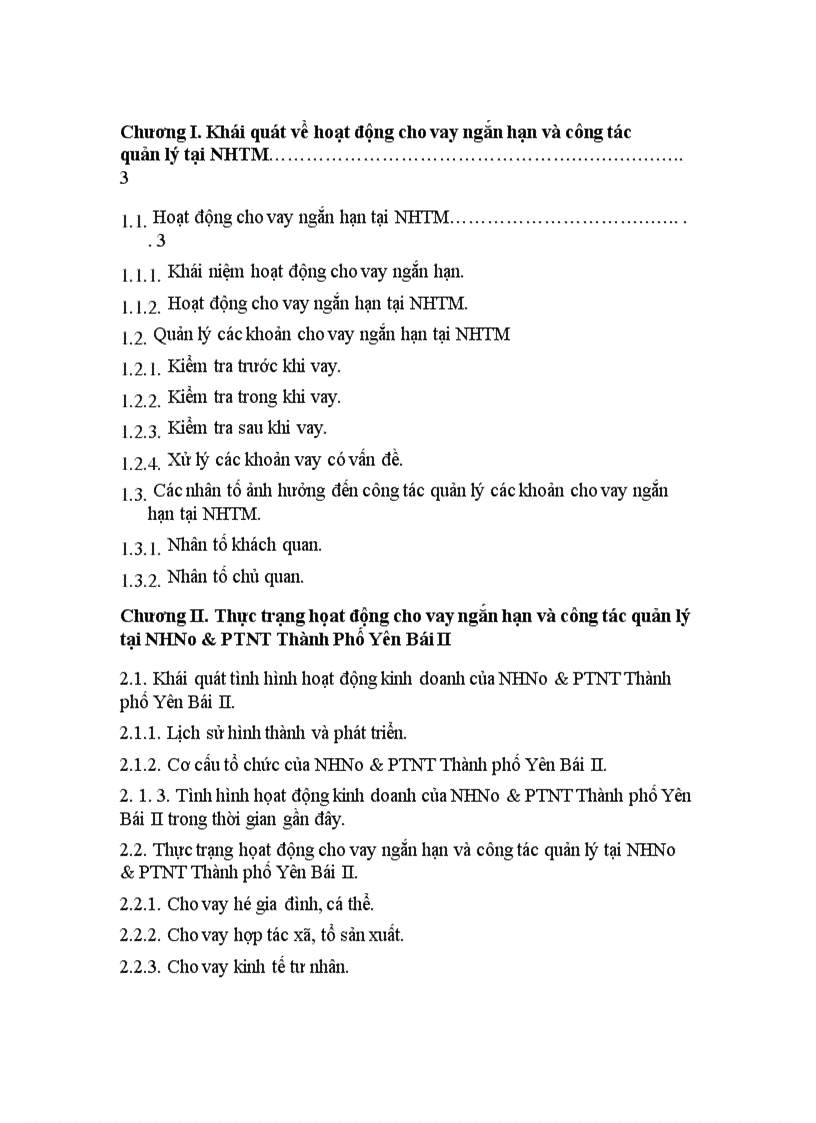 image for page Một số giải pháp nâng cao hiệu quả quản lý các khoản cho vay ngắn hạn tại NHNo PTNT Thành phố Yên Bái