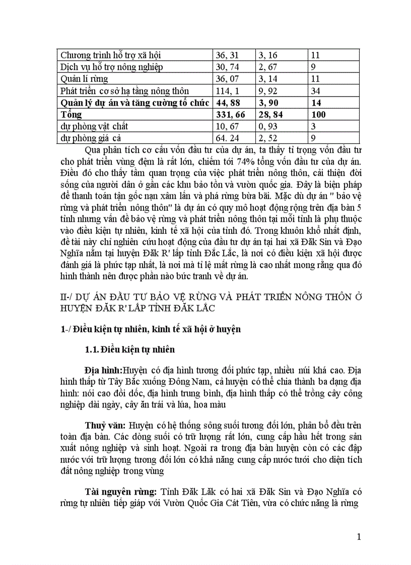 image for page Đầu tư bảo vệ rừng và phát triển nông thôn huyện Đăk R lấp tỉnh Đăk Lăk vùng đệm của vườn quốc gia Cát Tiên bài học cho hoạt động bảo vệ rừng bền vững