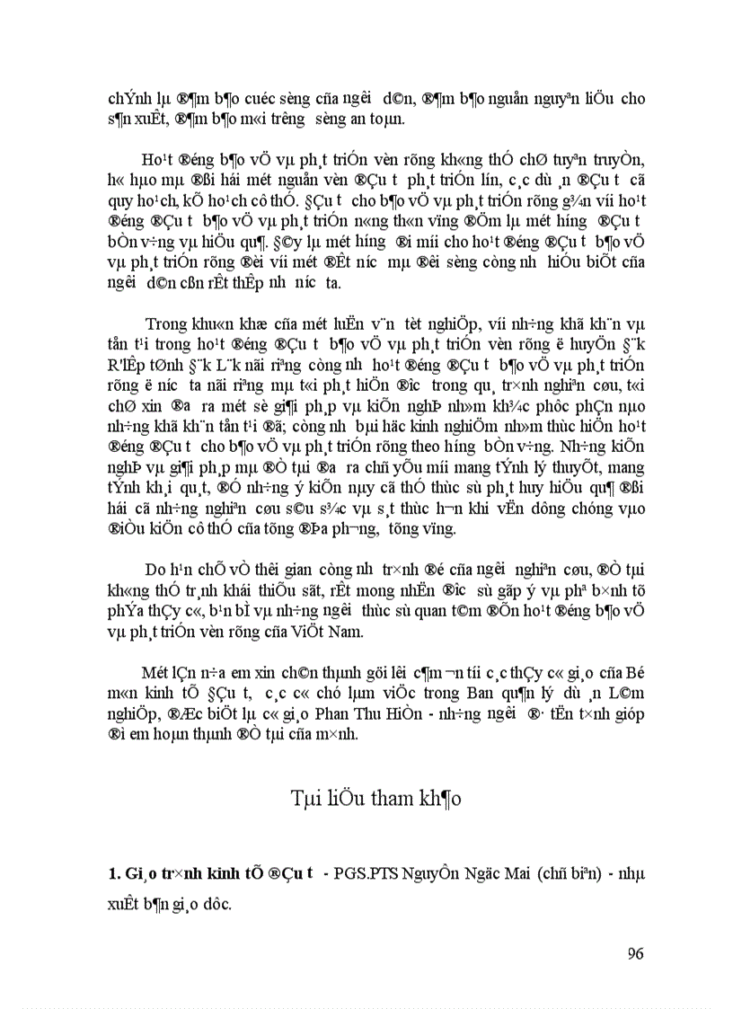 image for page Đầu tư bảo vệ rừng và phát triển nông thôn huyện Đăk R lấp tỉnh Đăk Lăk vùng đệm của vườn quốc gia Cát Tiên bài học cho hoạt động bảo vệ rừng bền vững