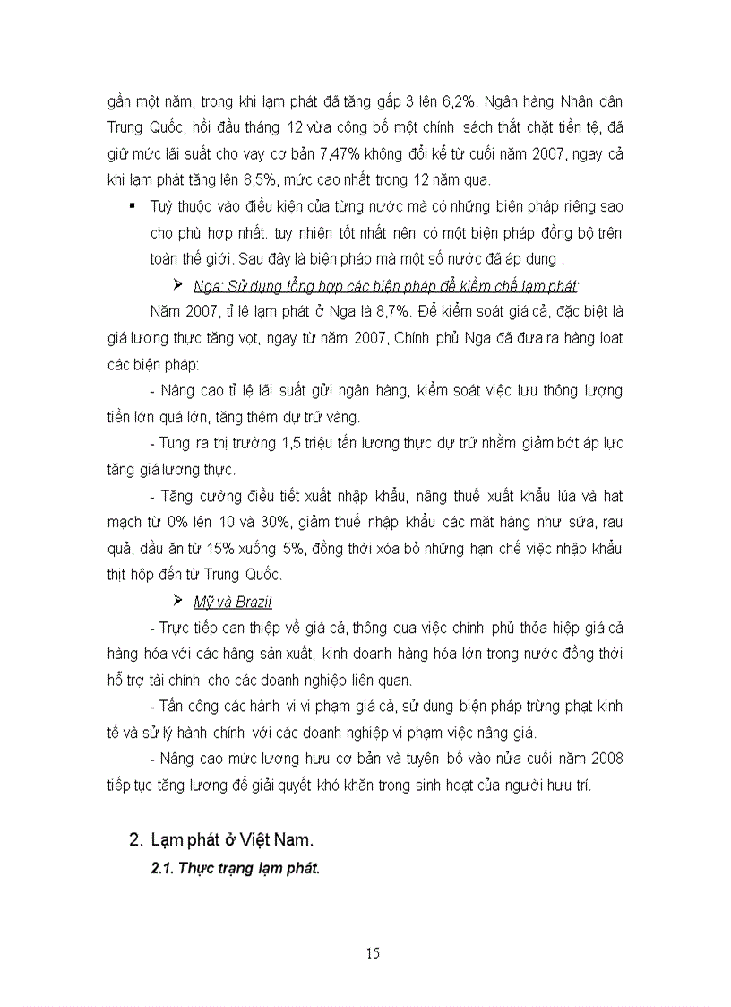 image for page Lạm phát và các chính sách kiềm chế lạm phát trong thời gian gần đây 1