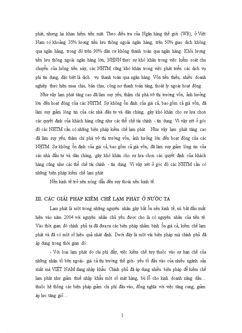 image for page Lạm phát và các chính sách kiềm chế lạm phát trong thời gian gần đây 1