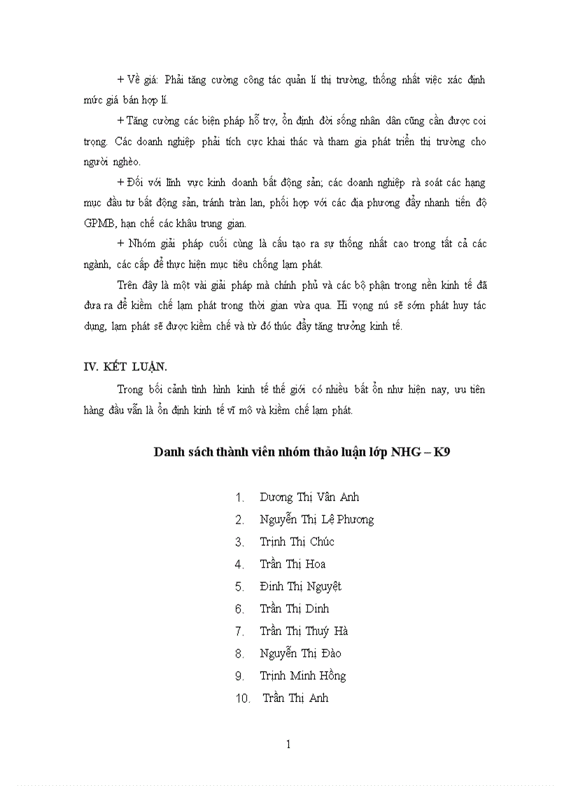 image for page Lạm phát và các chính sách kiềm chế lạm phát trong thời gian gần đây 1