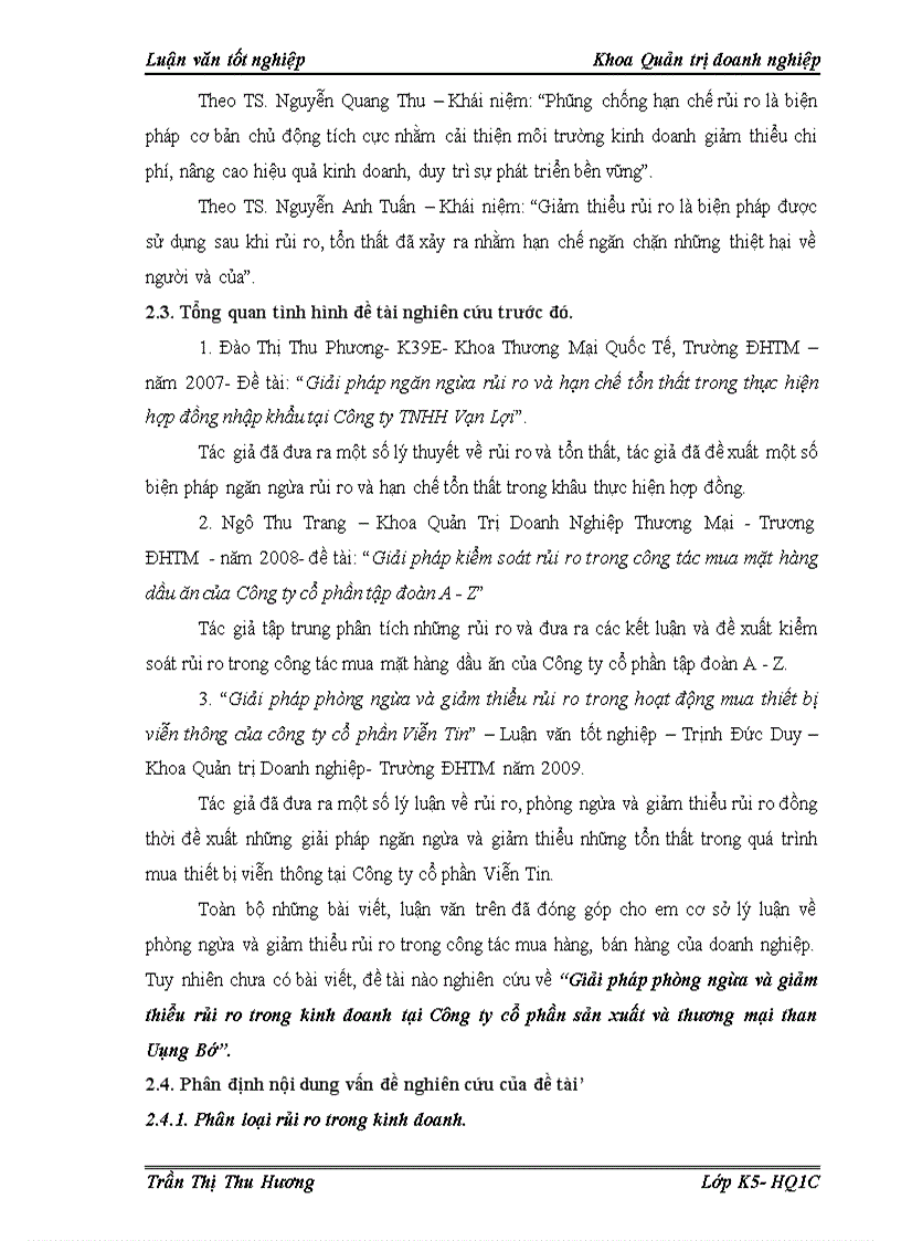 image for page Giải pháp ngăn ngừa rủi ro và hạn chế tổn thất trong thực hiện hợp đồng nhập khẩu tại Công ty TNHH Vạn Lợi