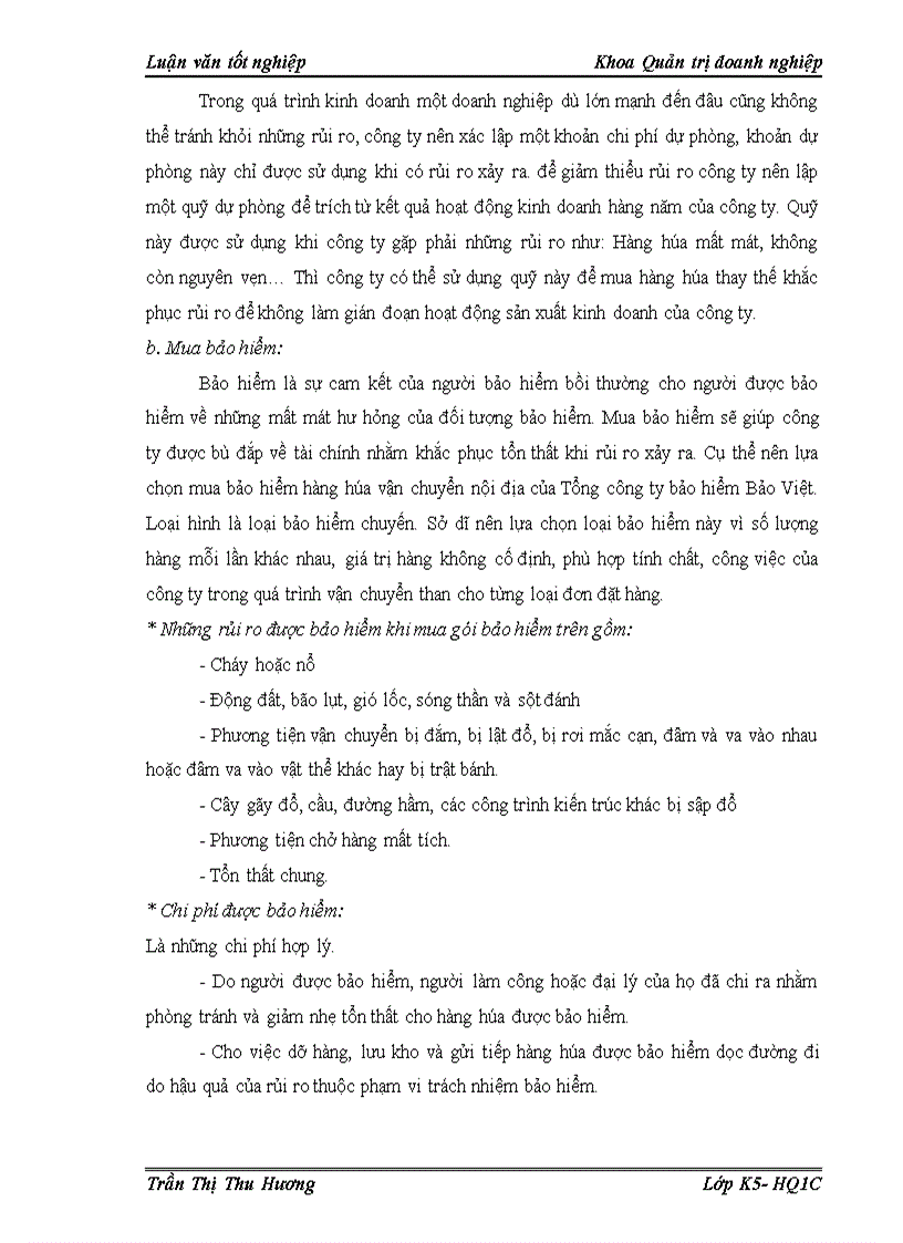 image for page Giải pháp ngăn ngừa rủi ro và hạn chế tổn thất trong thực hiện hợp đồng nhập khẩu tại Công ty TNHH Vạn Lợi