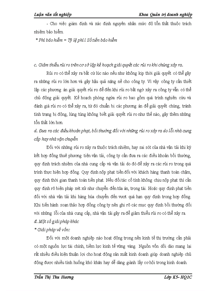 image for page Giải pháp ngăn ngừa rủi ro và hạn chế tổn thất trong thực hiện hợp đồng nhập khẩu tại Công ty TNHH Vạn Lợi