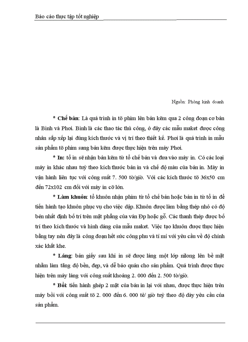 image for page Báo cáo thực tập tốt nghiệp tại Công ty bao bì Việt Nam VPC