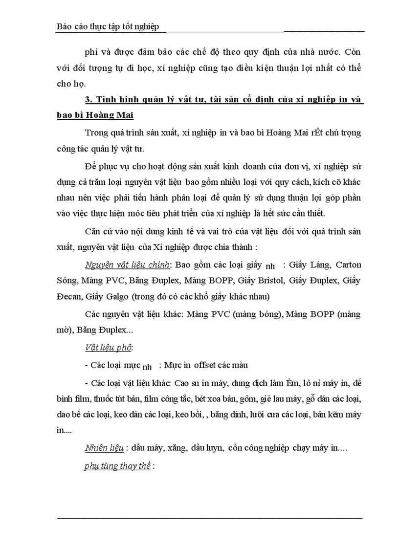 image for page Báo cáo thực tập tốt nghiệp tại Công ty bao bì Việt Nam VPC