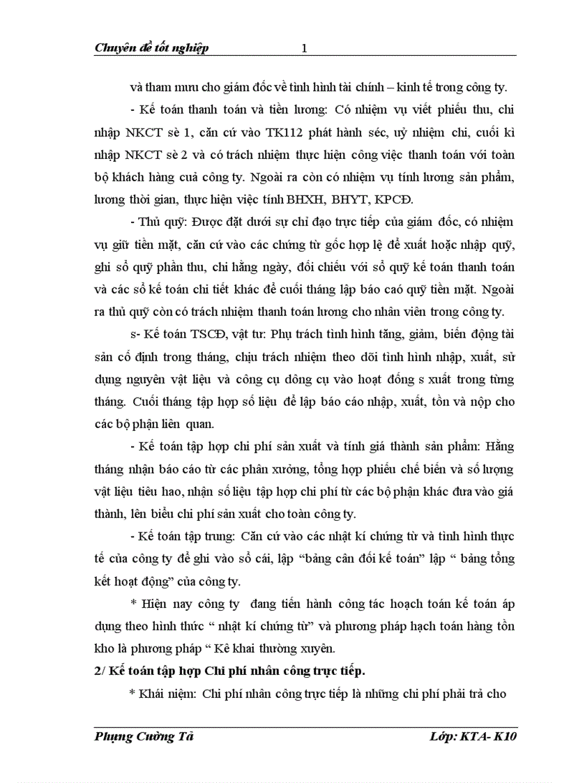 image for page Thực tế công tác kế toán chi phí sản xuất và tính giá thành sản phẩm ở Công ty cổ phần sơn Sampec 1