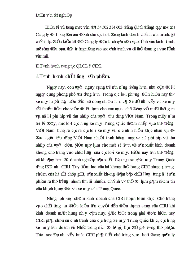 image for page Nghiên cứu áp dụng hệ thống quản lý chất lượng trong việc nhập khẩu linh kiện và lắp ráp xe gắn máy của Công ty Quan hệ Quốc tế Đầu tư sản xuất 1