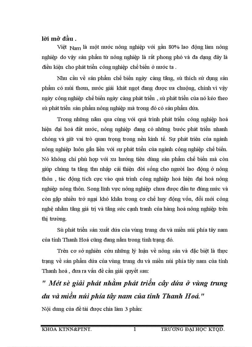 image for page Những giải phát nhằm phát triển cây dứa ở vùng trung du và miền núi phía tây nam của tỉnh Thanh Hoá 1