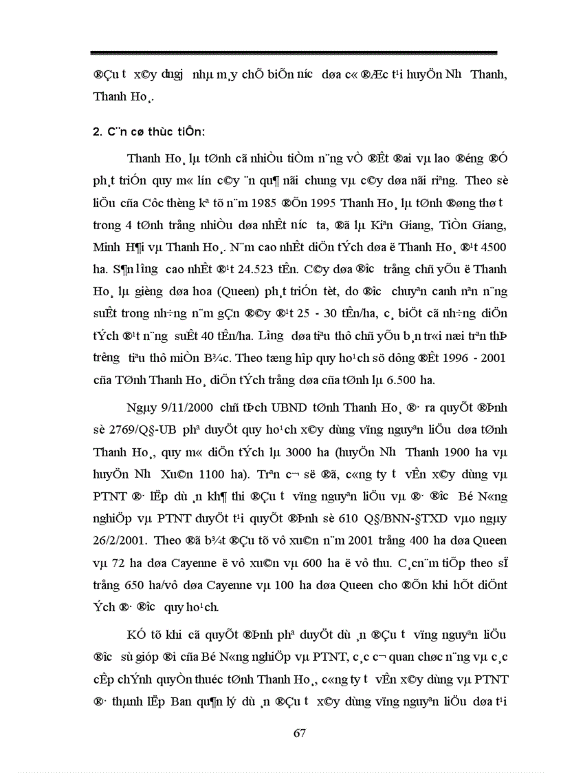 image for page Những giải phát nhằm phát triển cây dứa ở vùng trung du và miền núi phía tây nam của tỉnh Thanh Hoá 1