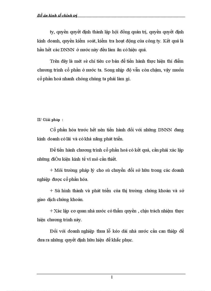 image for page Cải cách Doanh nghiệp Nhà nước theo hướng Cổ phần hóa ở nước ta hiện nay