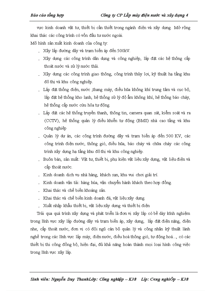image for page Báo cáo tổng hợp tại Công ty CP Lắp máy điện nước và xây dựng 4