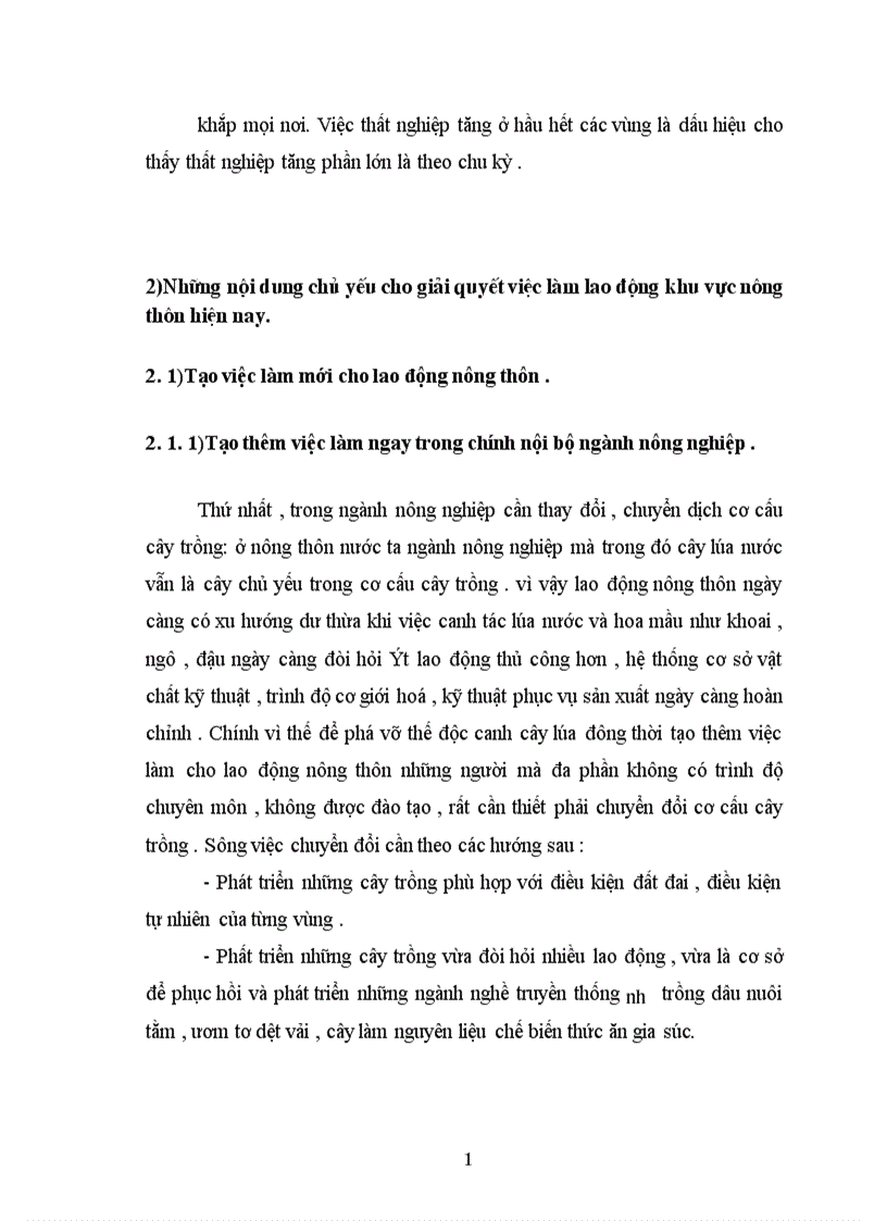 image for page Một số giải phát để giải quyết việc làm cho lao động nông thôn nước ta hiện nay