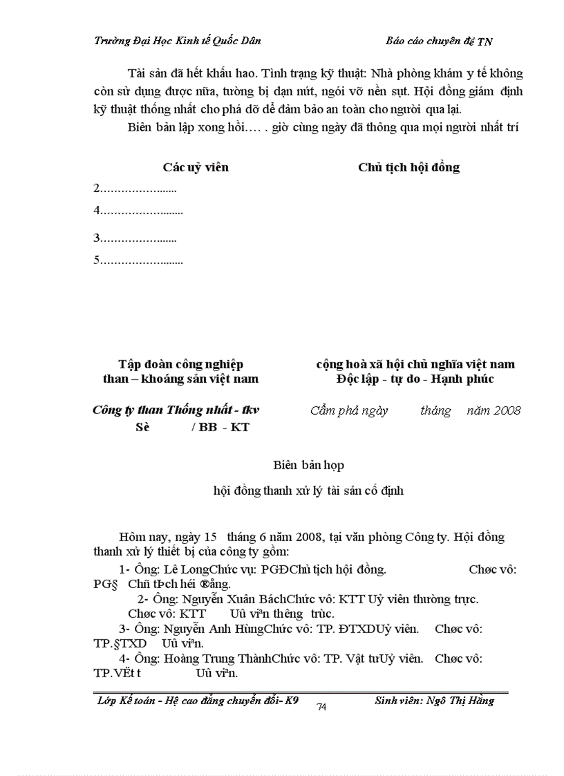image for page Hoàn thiện kế toán TSCĐ tại Công ty than thống nhất TKV