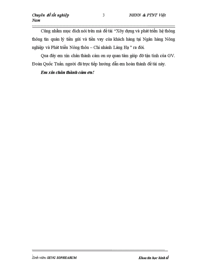 image for page Xây dựng và phát triển hệ thông thông tin quản lý tiền gửi và tiền vay của khách hàng tại Ngân hàng Nông nghiệp và Phát triển Nông thôn Chi nhánh Láng Hạ