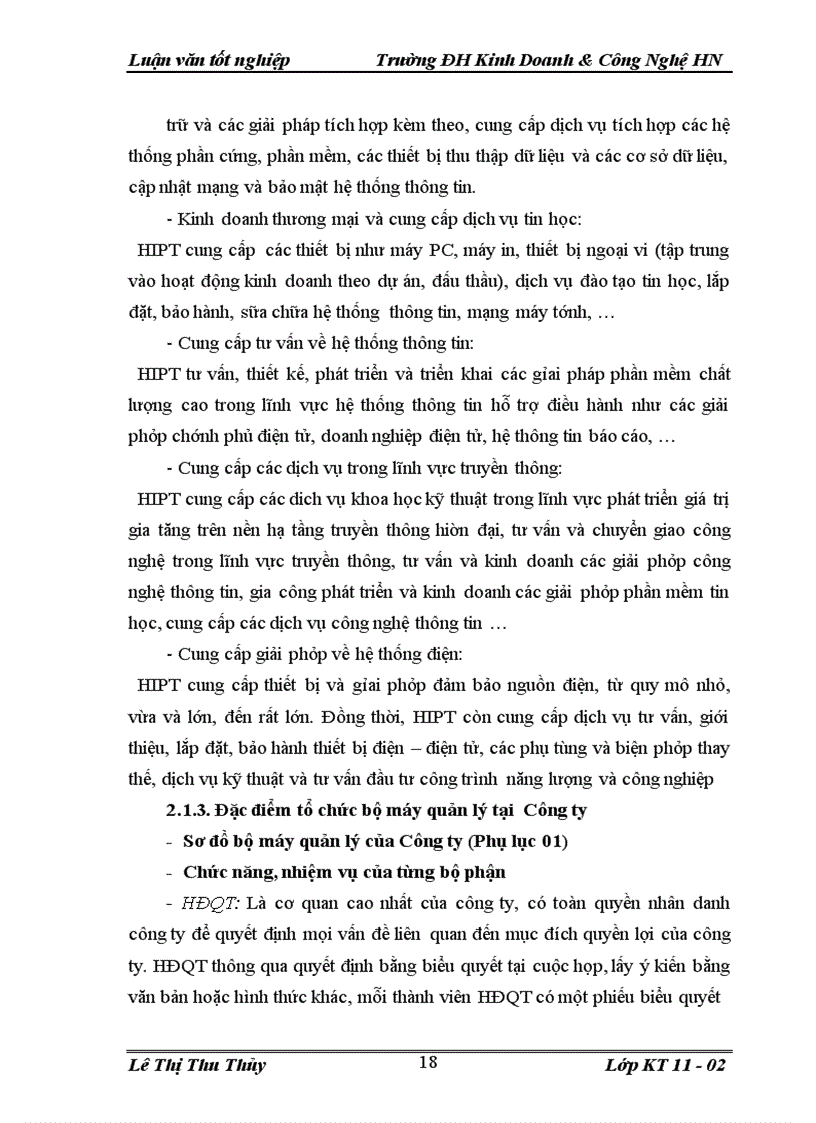 image for page Một số ý kiến đóng góp nhằm góp phần nâng cao chất lượng công tác kế toán bán hàng và xác định kết quả bán hàng tại Công ty cổ phần tập đoàn HIPT