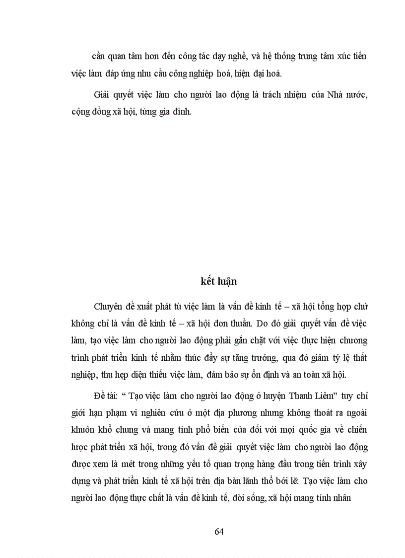 image for page Tạo việc làm cho người lao động ở huyện Thanh Liêm tỉnh Hà Nam 1