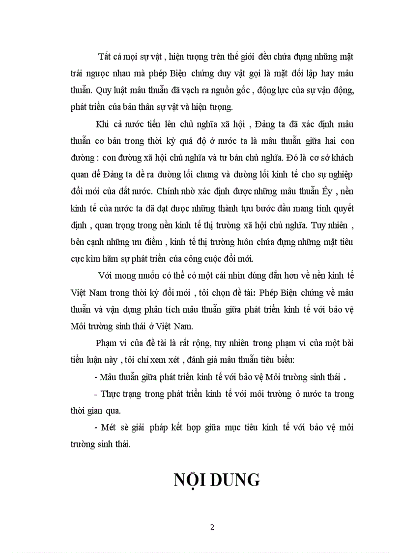 image for page Một số giải pháp kết hợp giữa mục tiêu kinh tế với bảo vệ môi trường sinh thái