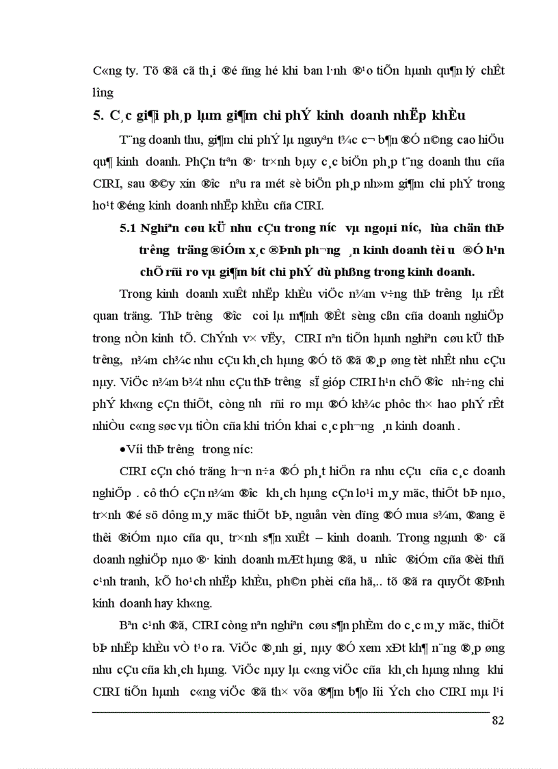 image for page Báo cáo tổng hợp về những giải pháp cơ bản nâng cao hiệu quả quản lý chất lượng trong sản xuất kinh doanh của Công ty quan hệ quốc tế đầu tư sản xuất
