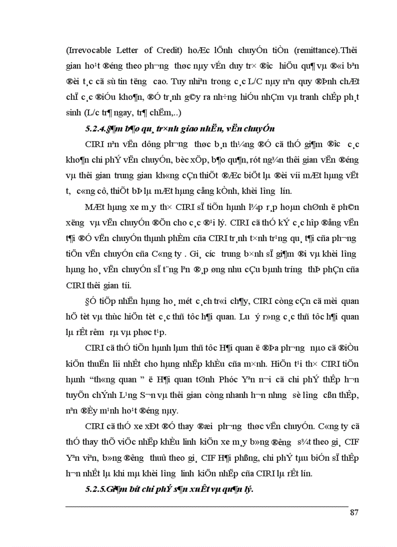 image for page Báo cáo tổng hợp về những giải pháp cơ bản nâng cao hiệu quả quản lý chất lượng trong sản xuất kinh doanh của Công ty quan hệ quốc tế đầu tư sản xuất