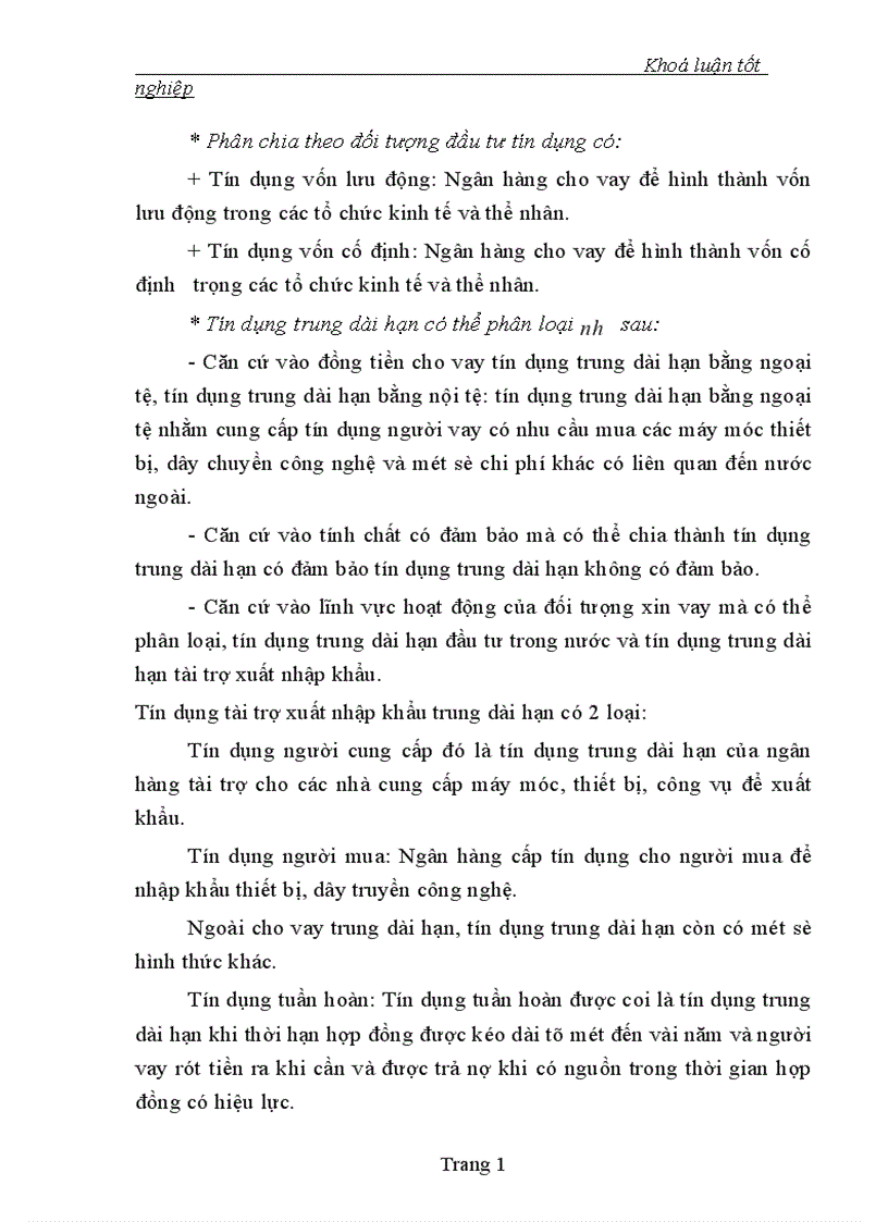 image for page Một số giải pháp nhằm mở rộng cho vay và nâng cao chất lượng tín dụng trung dài hạn của Ngân hàng Công thương Thanh hoá 1