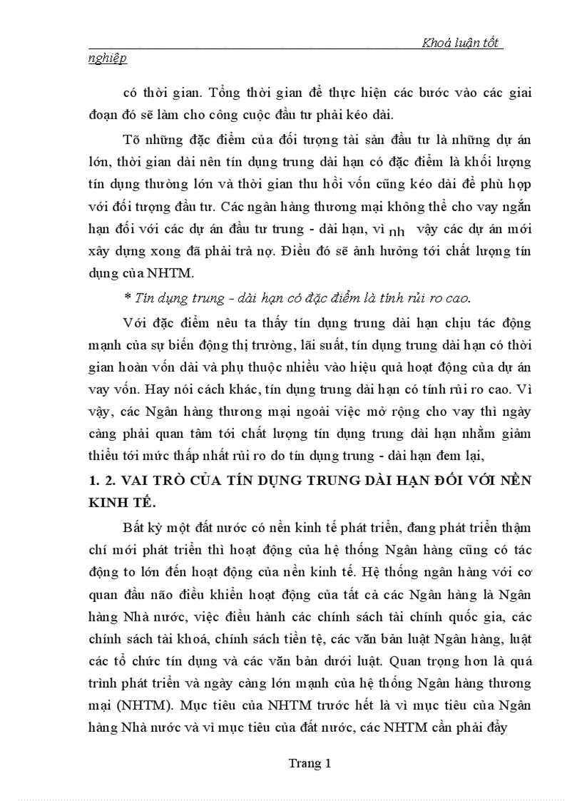 image for page Một số giải pháp nhằm mở rộng cho vay và nâng cao chất lượng tín dụng trung dài hạn của Ngân hàng Công thương Thanh hoá 1