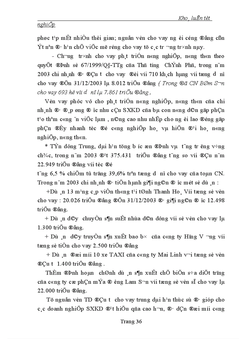 image for page Một số giải pháp nhằm mở rộng cho vay và nâng cao chất lượng tín dụng trung dài hạn của Ngân hàng Công thương Thanh hoá 1