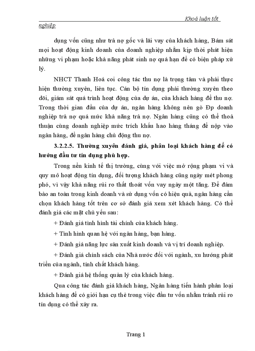 image for page Một số giải pháp nhằm mở rộng cho vay và nâng cao chất lượng tín dụng trung dài hạn của Ngân hàng Công thương Thanh hoá 1