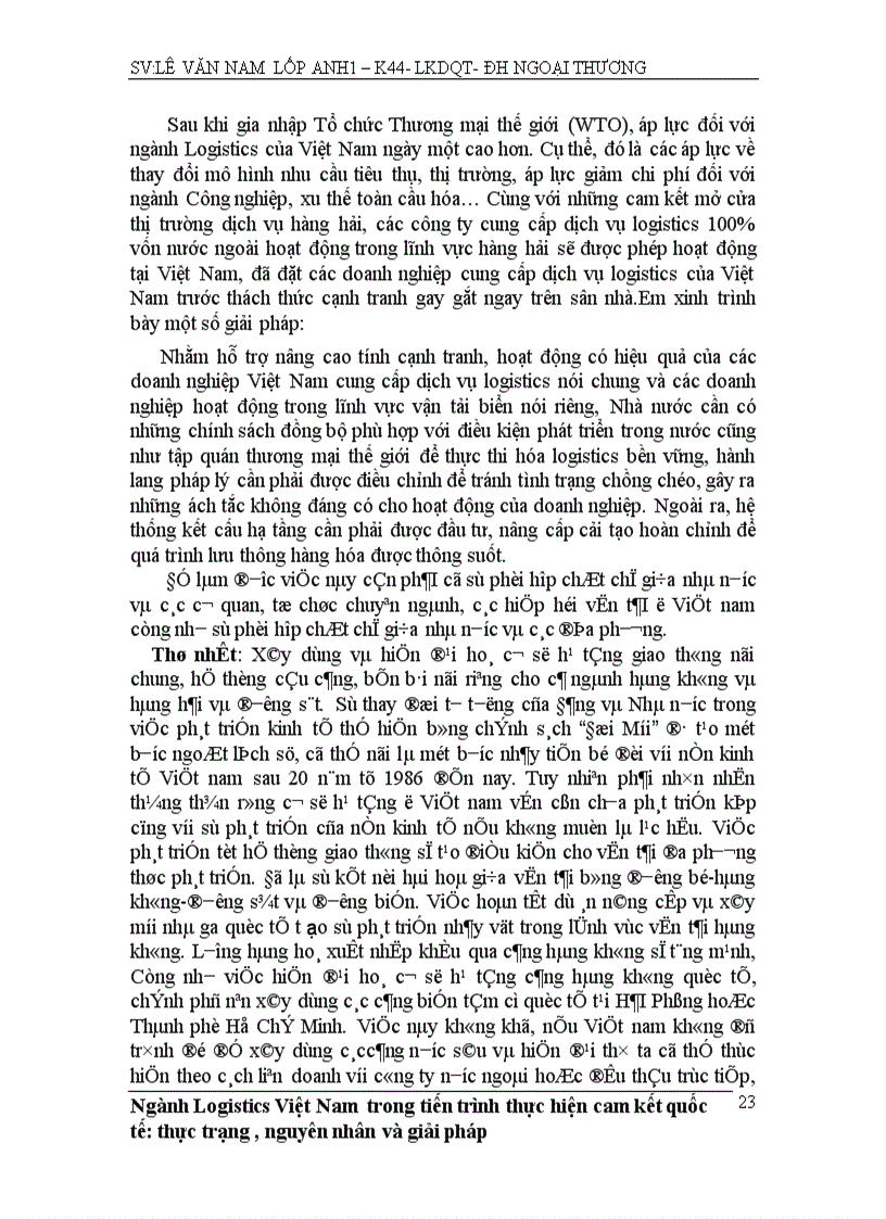 image for page Ngành Logistics Việt Nam trong tiến trình thực hiện cam kết quốc tế thực trạng nguyên nhân và giải pháp