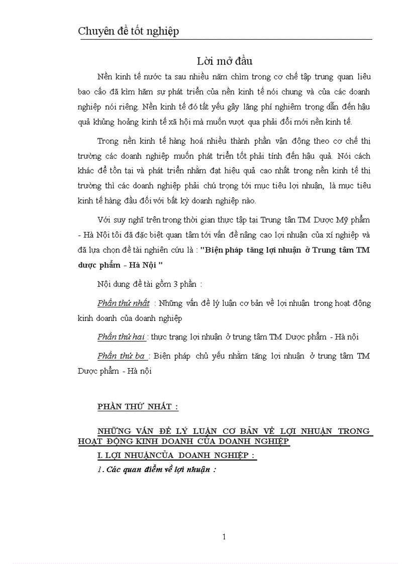 image for page Biện pháp tăng lợi nhuận ở Trung tâm TM dược phẩm Hà Nội 1