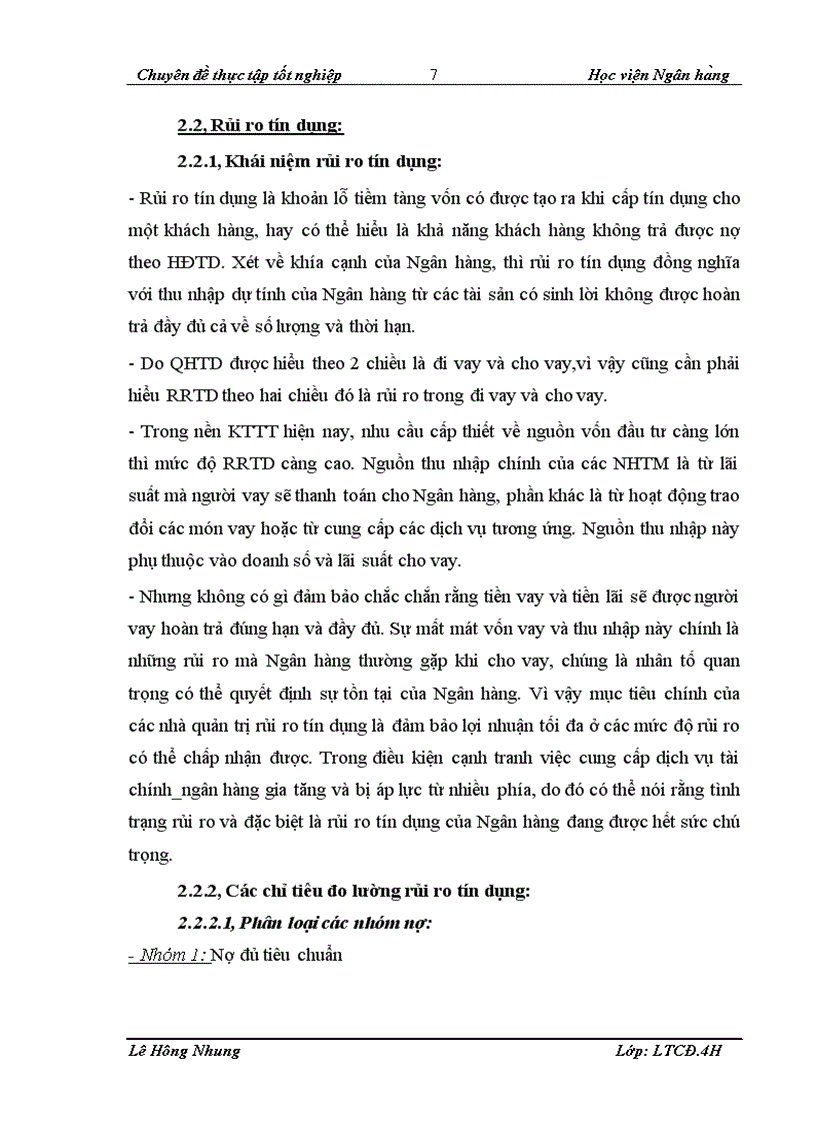 image for page Quản trị rủi ro tín dụng tại Ngân hàng Việt Nam thịnh vượng VPBank chi nhánh Hà Nội