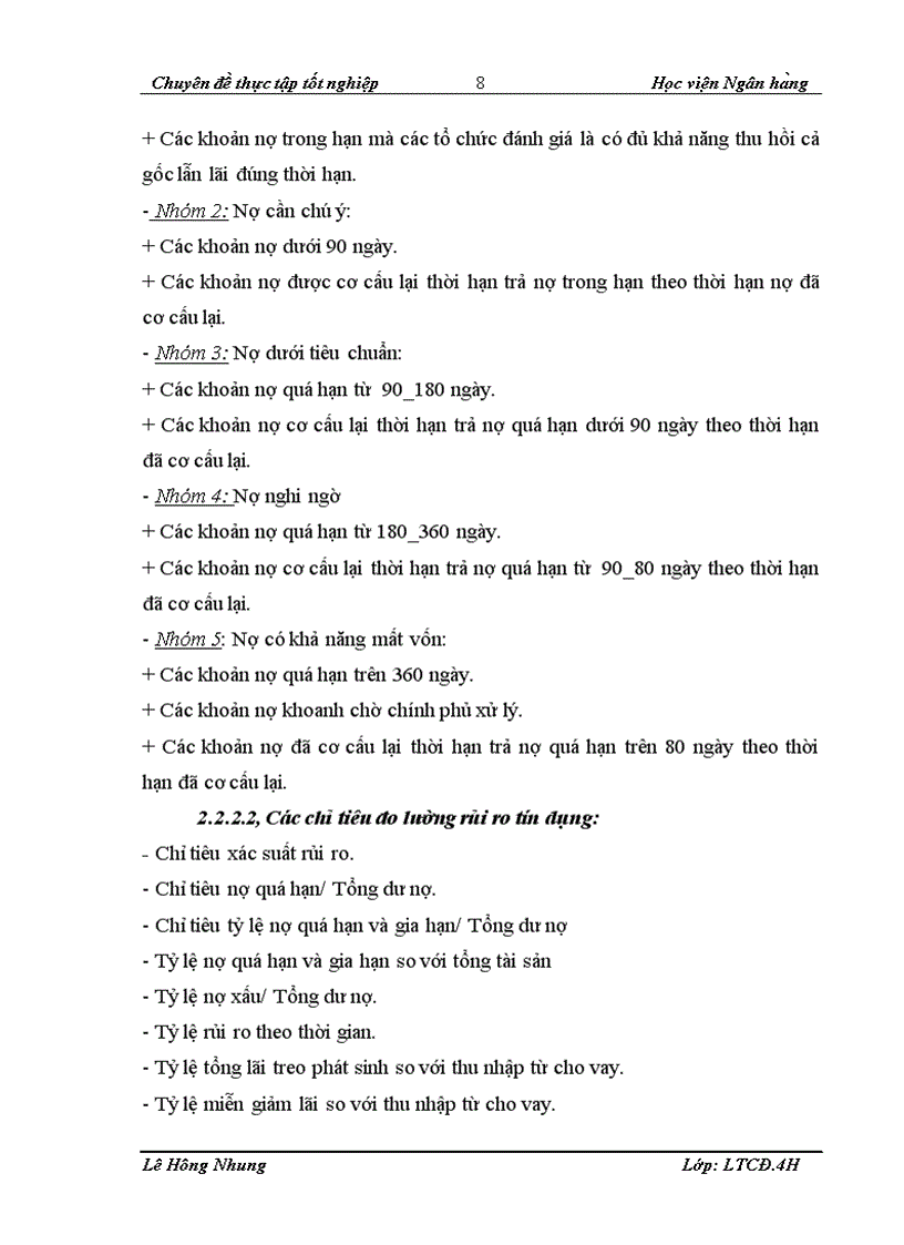 image for page Quản trị rủi ro tín dụng tại Ngân hàng Việt Nam thịnh vượng VPBank chi nhánh Hà Nội