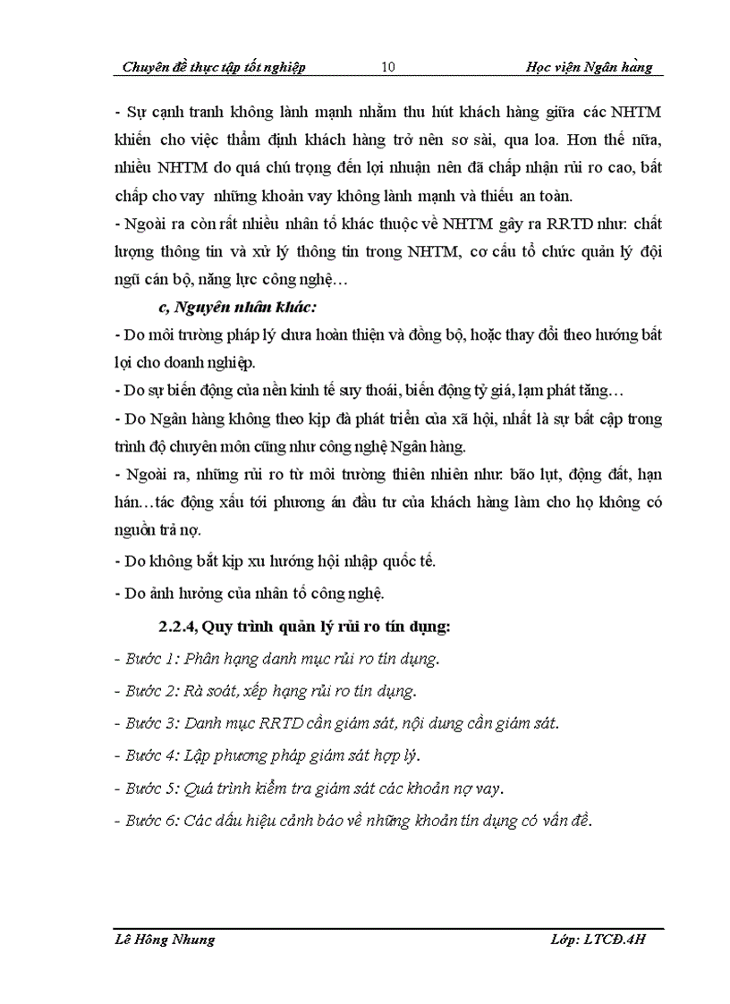 image for page Quản trị rủi ro tín dụng tại Ngân hàng Việt Nam thịnh vượng VPBank chi nhánh Hà Nội