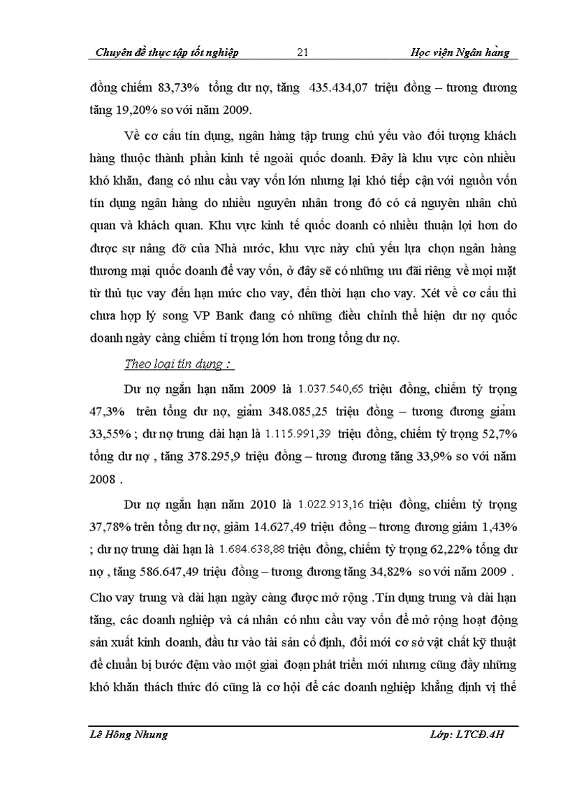 image for page Quản trị rủi ro tín dụng tại Ngân hàng Việt Nam thịnh vượng VPBank chi nhánh Hà Nội