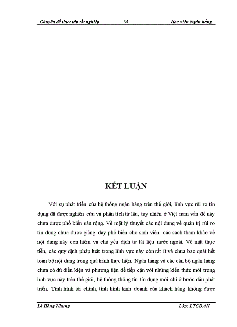 image for page Quản trị rủi ro tín dụng tại Ngân hàng Việt Nam thịnh vượng VPBank chi nhánh Hà Nội