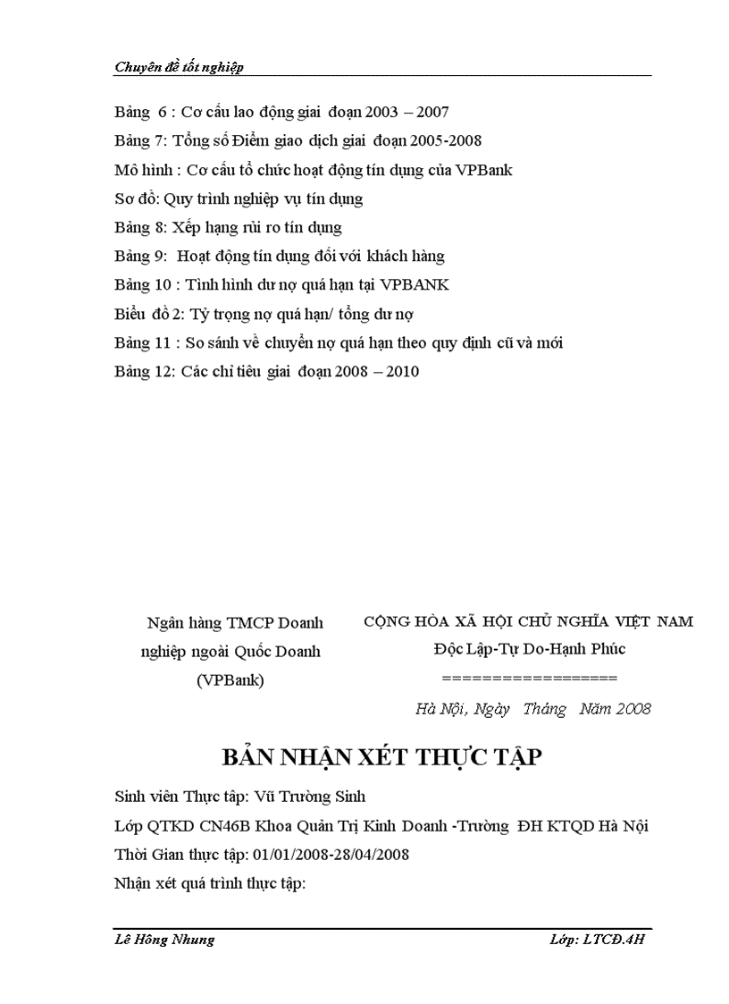 image for page Quản trị rủi ro tín dụng tại Ngân hàng Việt Nam thịnh vượng VPBank chi nhánh Hà Nội