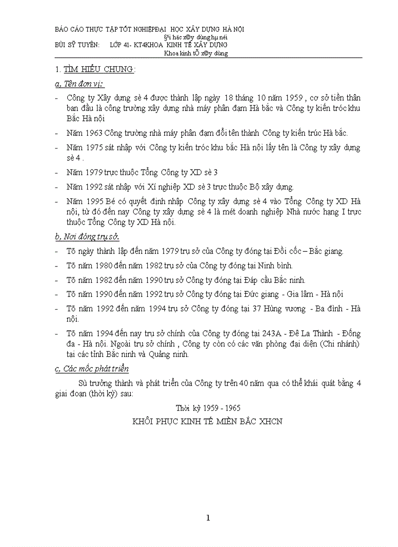 image for page Báo cáo tổng hợp tại Công ty Xây Dựng số 4