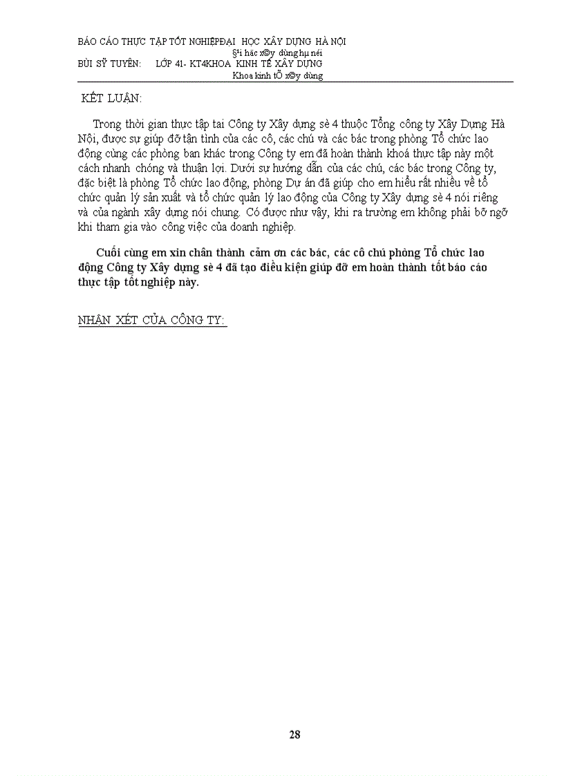 image for page Báo cáo tổng hợp tại Công ty Xây Dựng số 4