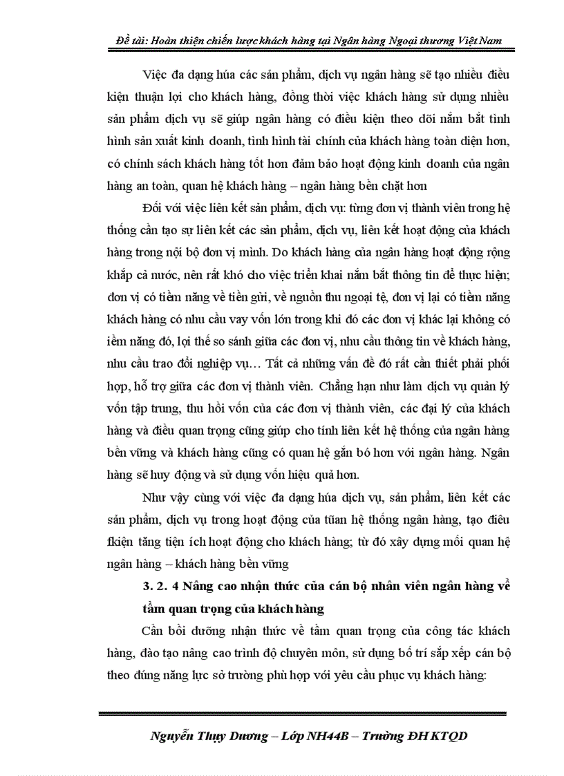 image for page Hoàn thiện chiến lược khách hàng tại ngân hàng Ngoại Thương Việt Nam 1