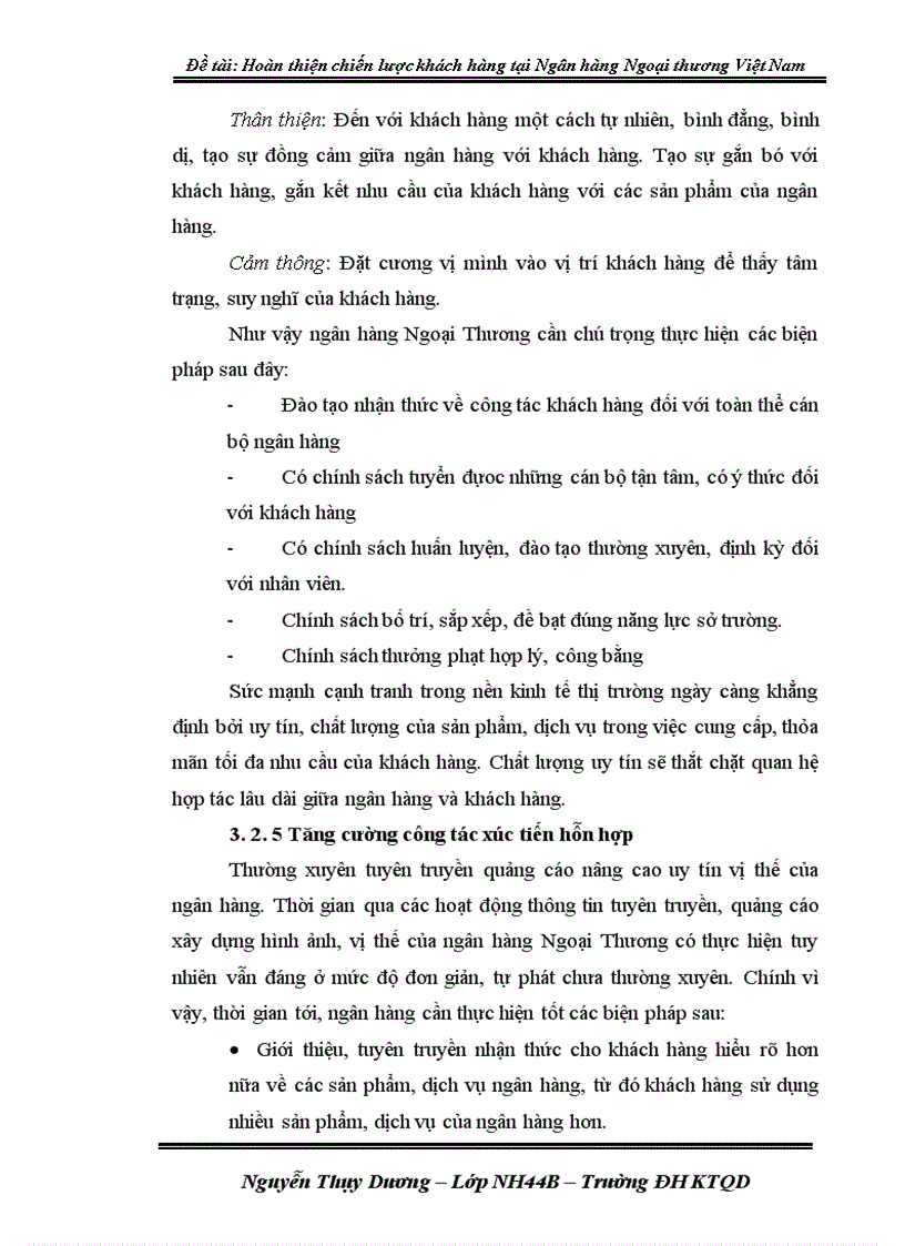 image for page Hoàn thiện chiến lược khách hàng tại ngân hàng Ngoại Thương Việt Nam 1