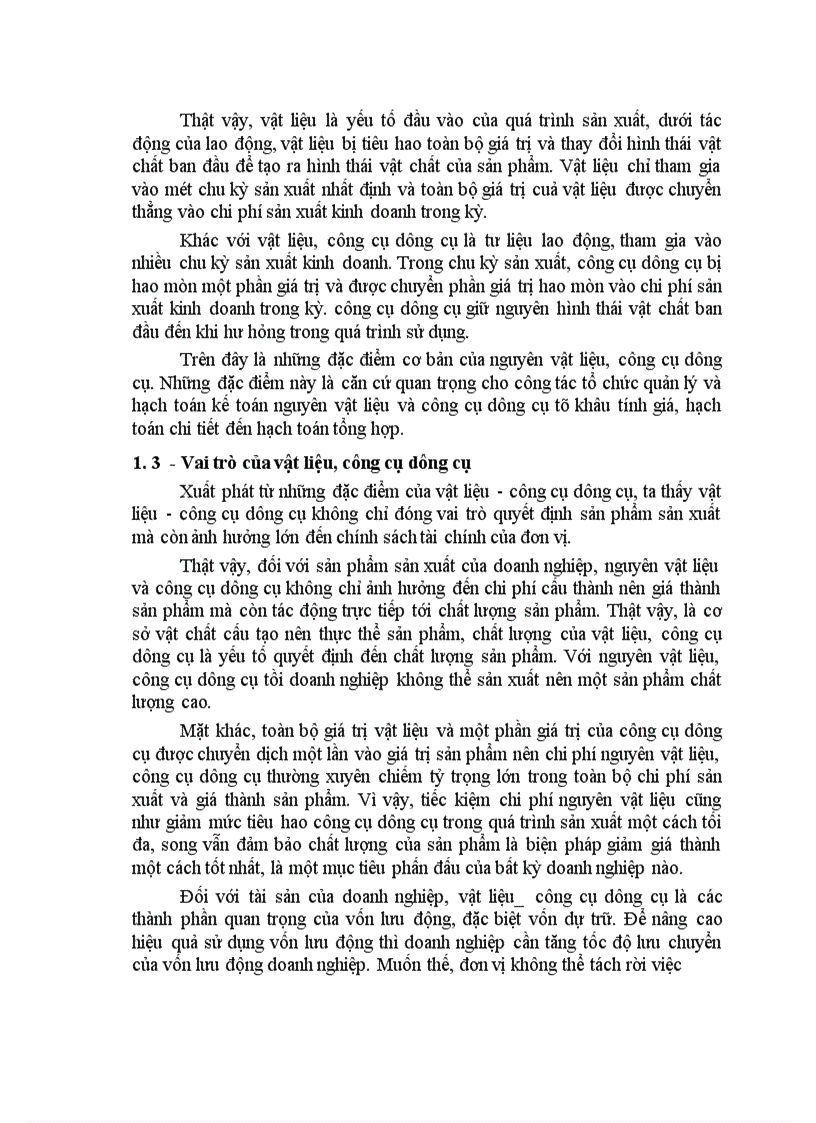 image for page Hạch toán nguyên vật liệu công cụ dụng cụ ở Công ty Phát Triển Công Nghệ Máy ADC 1